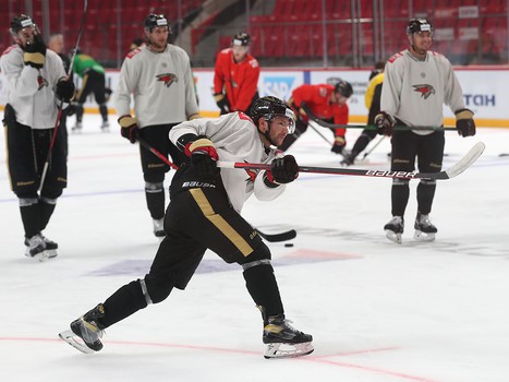 Раскатка «Авангарда» перед матчем с ЦСКА