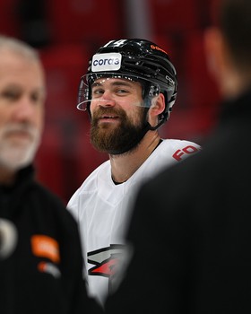 Раскатка «Авангарда» перед матчем с минским «Динамо»