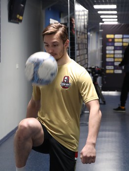 Тренировка «Авангарда» перед стартом финала Кубка Гагарина