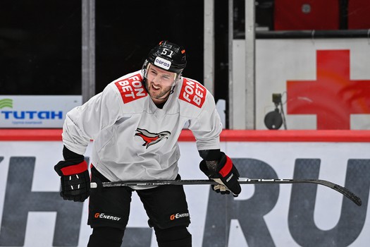 Тренировка «Авангарда» перед матчем с «Трактором»