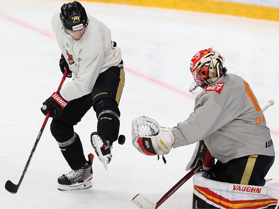 Раскатка «Авангарда» перед четвёртым матчем серии с «Металлургом»