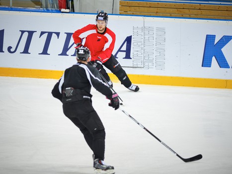 Раскатка "Авангарда" перед матчем с "Амуром"