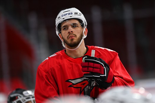 Тренировка «Авангарда» перед матчем в Екатеринбурге