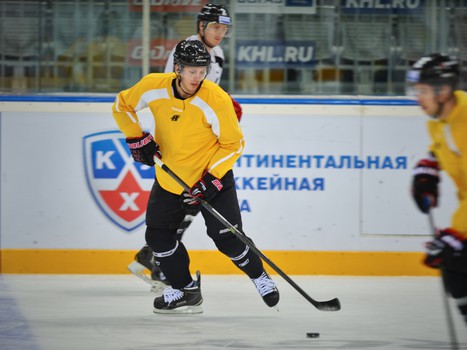 Раскатка "Авангарда" перед матчем с "Адмиралом"