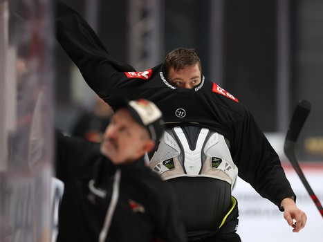 Тренировка «Авангарда» перед матчем с «Салаватом Юлаевым»