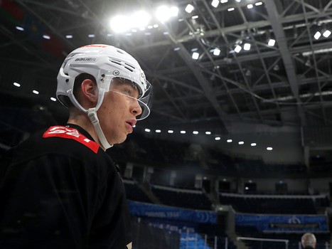 Раскатка «Авангарда» перед выездным матчем с московским «Динамо»