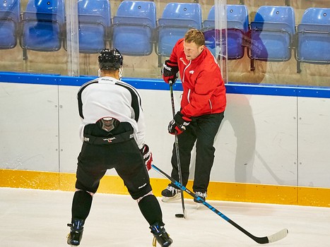 Раскатка "Авангарда" перед вторым матчем с "РоКи"