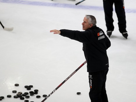 Раскатка «Авангарда» перед матчем с «Автомобилистом»