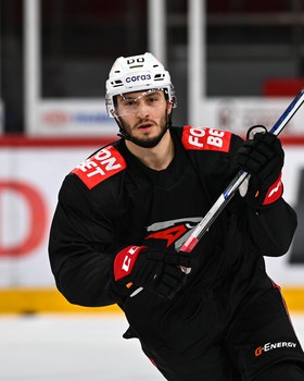 Тренировка «Авангарда» перед матчем в Екатеринбурге