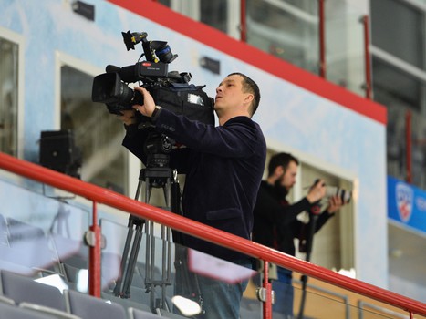 Открытая тренировка "Авангарда" для СМИ перед стартом плей-офф