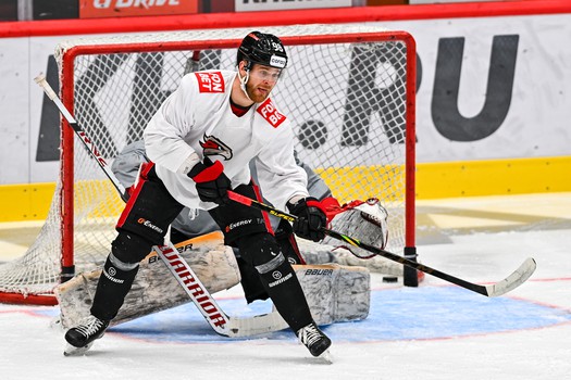 Тренировка «Авангарда» перед матчем с «Витязем»