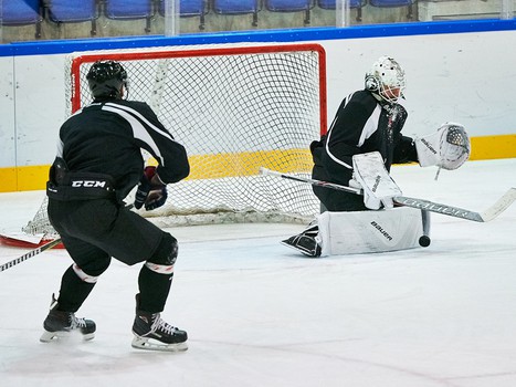 Последняя тренировка "Авангарда" на сборе в Финляндии