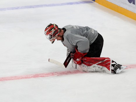 Раскатка «Авангарда» перед матчем с рижским «Динамо»