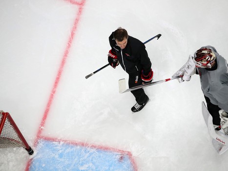 Раскатка «Авангарда» перед матчем с «Сибирью»