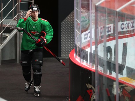 Раскатка «Авангарда» перед матчем с «Витязем»