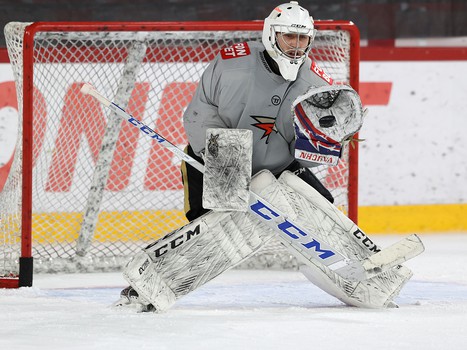 Тренировка «Авангарда» перед матчем в Екатеринбурге