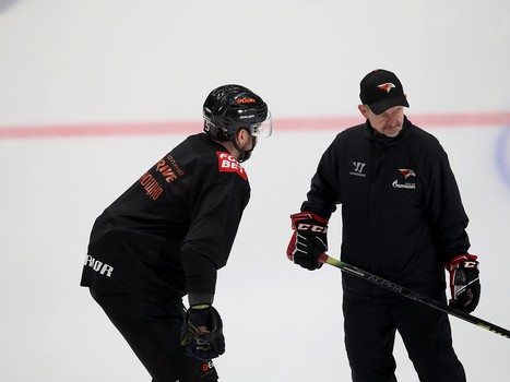 Раскатка «Авангарда» перед матчем с «Магниткой»