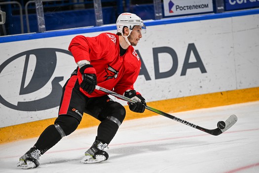 Раскатка «Авангарда» перед третьим матчем серии с «Локомотивом»