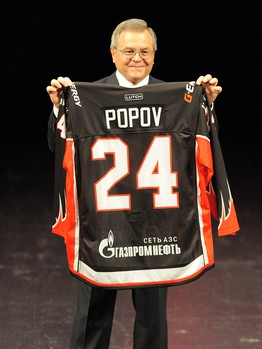 Презентация игроков и тренеров хоккейной команды "Авангард" перед сезоном КХЛ-2014/15