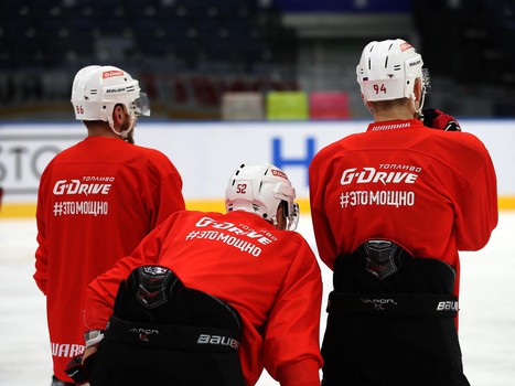 Раскатка «Авангарда» перед выездным матчем с минским «Динамо»