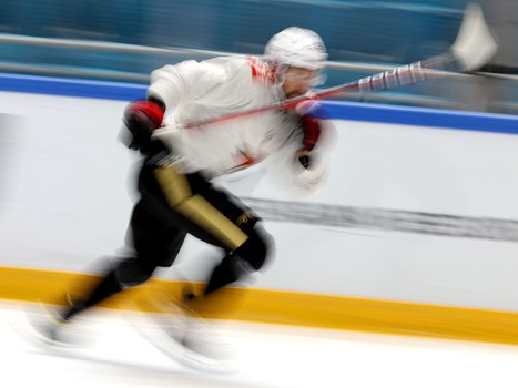 Тренировка «Авангарда» перед матчем в Нур-Султане