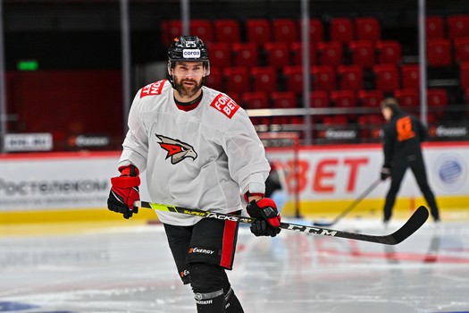 Раскатка «Авангарда» перед матчем с «Металлургом»