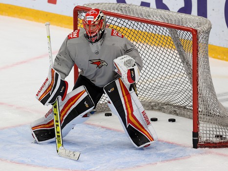 Тренировка «Авангарда» перед матчем с «Нефтехимиком»