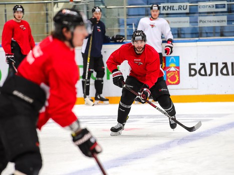 Раскатка «Авангарда» перед матчем с «Салаватом Юлаевым»
