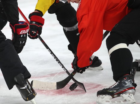 Тренировка «Авангарда» перед матчем в Екатеринбурге