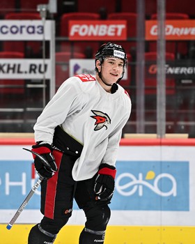 Раскатка «Авангарда» перед матчем с «Барысом»