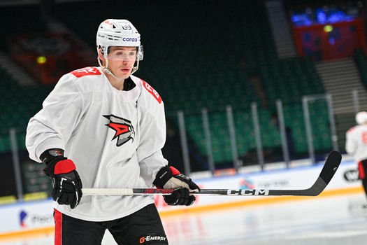 Раскатка «Авангарда» перед матчем в Казани