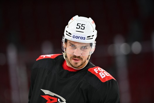 Раскатка «Авангарда» перед матчем в Екатеринбурге