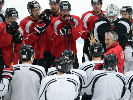 Раскатка "Авангарда" перед матчем с "Ак Барсом"