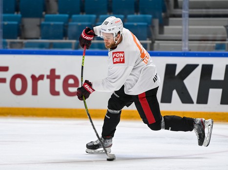 Раскатка «Авангарда» перед матчем в Нур-Султане