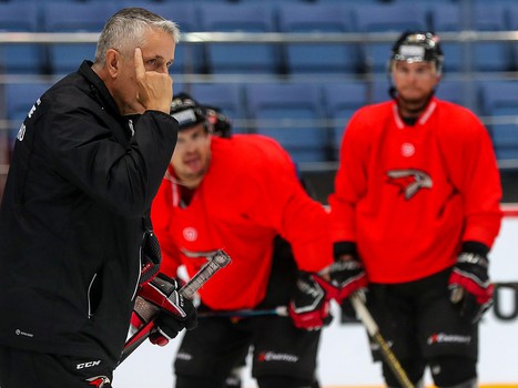 Раскатка «Авангарда» перед матчем с «Северсталью»