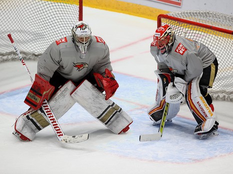 Раскатка «Авангарда» перед матчем в Хабаровске