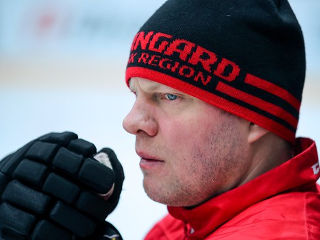 Раскатка «Авангарда» перед матчем со «Спартаком»