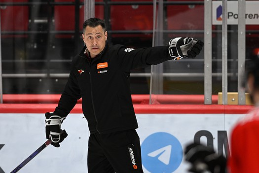 Раскатка «Авангарда» перед матчем с «Барысом»