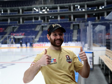 Тренировка «Авангарда» перед стартом финала Кубка Гагарина