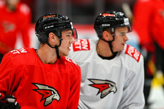 Раскатка «Авангарда» перед матчем с «Сибирью»