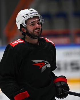 Тренировка «Авангарда» перед матчем в Хабаровске