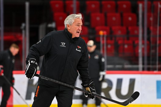 Раскатка «Авангарда» перед матчем с ХК «Сочи»