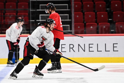 Раскатка «Авангарда» перед матчем с «Салаватом Юлаевым»