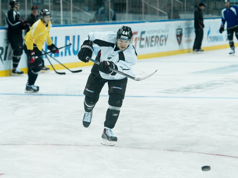 Раскатка "Авангарда" перед матчем с "Салаватом Юлаевым"