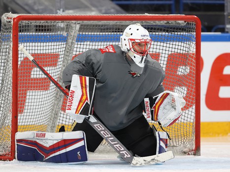 Раскатка «Авангарда» перед матчем в Магнитогорске