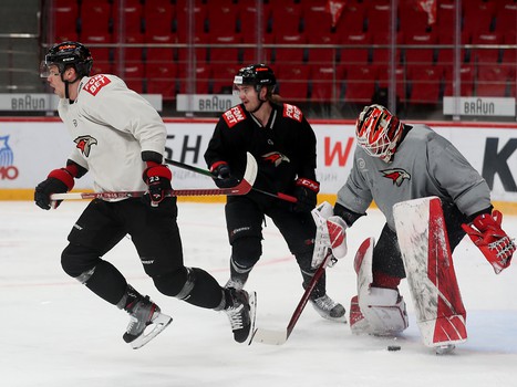 Раскатка «Авангарда» перед вторым матчем серии с «Автомобилистом»