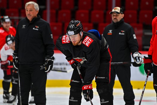 Раскатка «Авангарда» перед матчем с «Барысом»