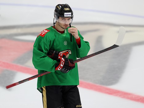 Раскатка «Авангарда» перед матчем с «Металлургом»