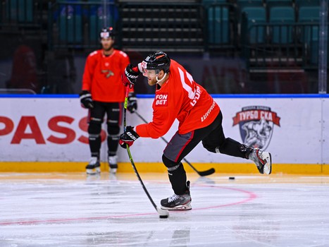 Раскатка «Авангарда» перед матчем с «Сибирью»