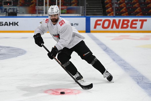 Раскатка «Авангарда» перед матчем в Магнитогорске